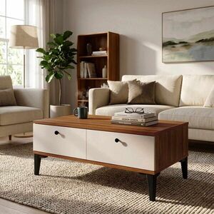 Imagine Masuta de cafea, Hanah Home, Vıs2-Cka, 90x38.6x60 cm, PAL, Maro