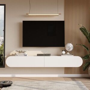 Imagine Comoda TV, Hanah Home, LUM1-W, 200x29.6x31.6 cm, PAL, Alb