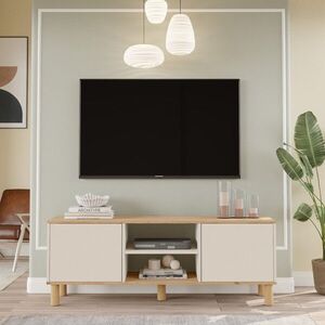 Imagine Comoda TV, Hanah Home, ALS1-SKA, 160x59.1x40 cm, PAL, Stejar / Cașmir