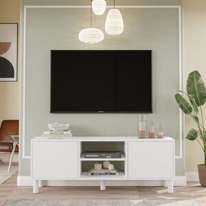 Imagine Comoda TV, Hanah Home, ALS1-W, 160x59.1x40 cm, PAL, Alb