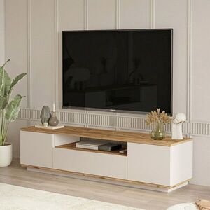 Imagine Comoda TV, Hanah Home, Ave7-Aka, 180x44.6x44.5 cm, PAL, Pin Atlantic / Cașmir