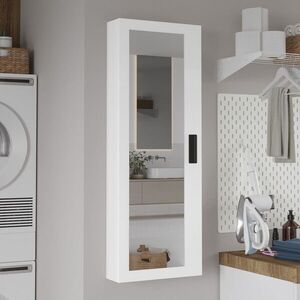 Imagine Raft pentru baie, Hanah Home, Lun1-W, 45x120x14 cm, PAL, Alb