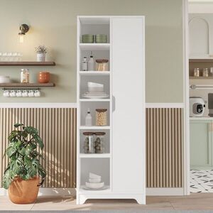 Imagine Dulap multifunctional, Hanah Home, LIB2-W, 72x180x34 cm, PAL, Alb