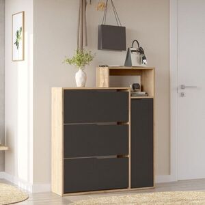 Imagine Pantofar, Hanah Home, Ico3-Sa, 108x130.6x30 cm, PAL, Stejar / Antracit