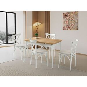 Imagine Masa extensibila, Hanah Home, Kent, PAL, Stejar / Alb
