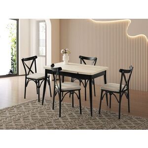 Imagine Masa extensibila, Hanah Home, Kent, PAL, Travertin / Negru