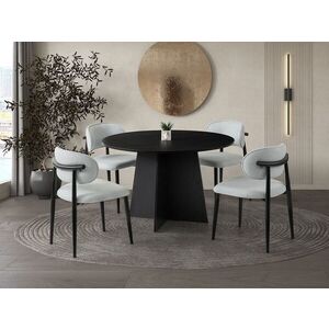 Imagine Masa, Hanah Home, Loop, 140x75x80 cm, PAL, Negru
