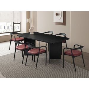 Imagine Masa, Hanah Home, Loft, 180x77x90 cm, PAL, Negru