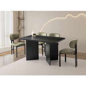 Imagine Masa, Hanah Home, Vera, 140x77x80 cm, PAL, Negru