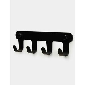 Imagine Cuier de perete, Hanah Home, Smart 4, 22.5x6x3 cm, Inox, Negru