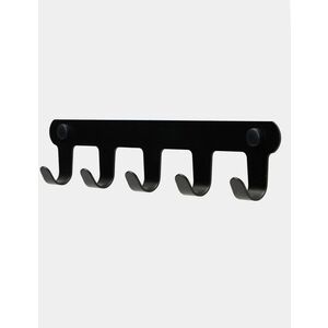 Imagine Cuier de perete, Hanah Home, Smart 5, 28.5x6x3 cm, Inox, Negru
