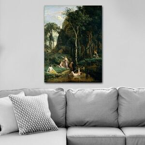 Imagine Tablou decorativ, 751012354_70100, Canvas, Rama din lemn (grosime 3 cm), Multicolor