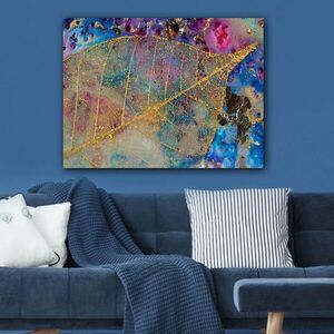 Imagine Tablou decorativ, 132235490_70100, Canvas, Rama din lemn (grosime 3 cm), Multicolor