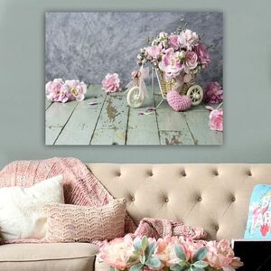 Imagine Tablou decorativ, 545693890_70100, Canvas, Rama din lemn (grosime 3 cm), Multicolor