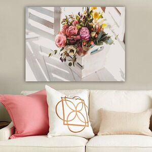 Imagine Tablou decorativ, 566223832_70100, Canvas, Rama din lemn (grosime 3 cm), Multicolor