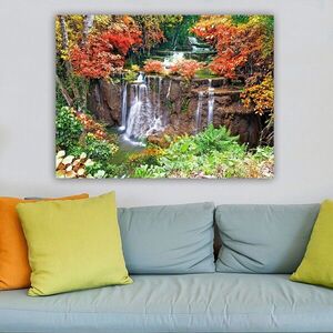 Imagine Tablou decorativ, 74015095_70100, Canvas, Rama din lemn (grosime 3 cm), Multicolor