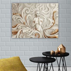 Imagine Tablou decorativ, 775197013_70100, Canvas, Rama din lemn (grosime 3 cm), Multicolor