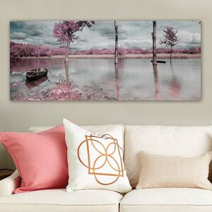 Imagine Tablou decorativ, YTY103172131575_50120, Canvas, Rama din lemn (grosime 3 cm), Multicolor