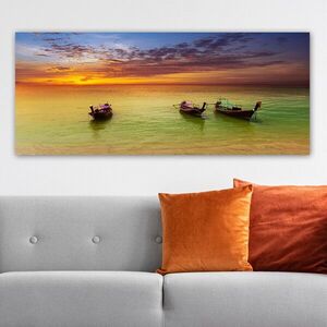 Imagine Tablou decorativ, YTY118576375_50120, Canvas, Rama din lemn (grosime 3 cm), Multicolor