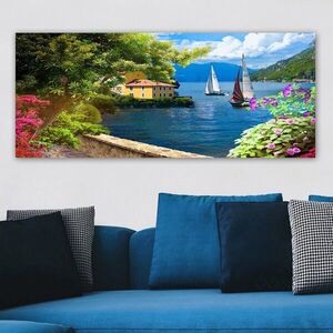 Imagine Tablou decorativ, YTY157690019_50120, Canvas, Rama din lemn (grosime 3 cm), Multicolor