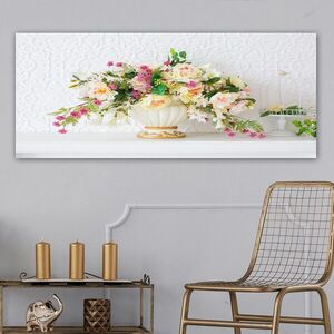 Imagine Tablou decorativ, YTY264737984_50120, Canvas, Rama din lemn (grosime 3 cm), Multicolor