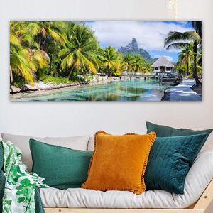 Imagine Tablou decorativ, YTY268203_50120, Canvas, Rama din lemn (grosime 3 cm), Multicolor