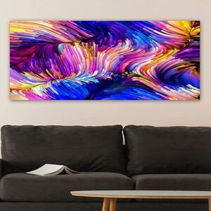 Imagine Tablou decorativ, YTY550769545_50120, Canvas, Rama din lemn (grosime 3 cm), Multicolor