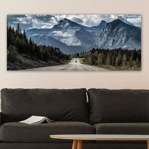 Imagine Tablou decorativ, YTY562801426_50120, Canvas, Rama din lemn (grosime 3 cm), Multicolor