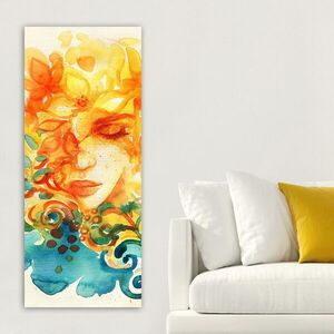 Imagine Tablou decorativ, DKY21227481441_50120, Canvas, Rama din lemn (grosime 3 cm), Multicolor