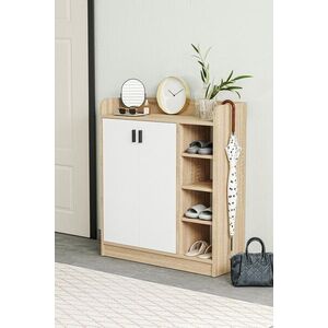 Imagine Pantofar, Hanah Home, Palaz, 90x102x.33 cm, PAL, Stejar Sonomo / Alb