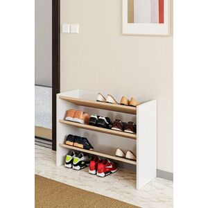 Imagine Pantofar, Hanah Home, Werna, 78.5x60x27.5 cm, PAL, Stejar Sonomo / Alb