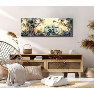 Imagine Tablou decorativ, PC347, Bumbac/Poliester, Canvas imprimat, Multicolor