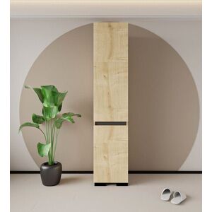 Imagine Dulap multifunctional, Hanah Home, Floransa 45, 45x210x45 cm, PAL MELAMINAT, Stejar safir / Antracit