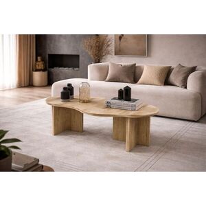 Imagine Masuta de cafea, Hanah Home, Messina, 120x41.8x55 cm, PAL MELAMINAT, Maro