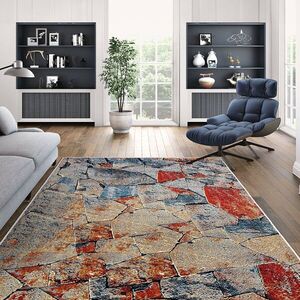 Imagine Covor, Kece-Fr90, 100x300 cm, Poliester, Rosu