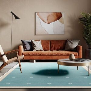 Imagine Covor, Kece-Fr119, 80x120 cm, Poliester, Albastru