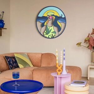Imagine Decoratiune de perete, Sailor's Dream, Otel, Dimensiune: 69 x 69 cm (1 bucată), Multicolor