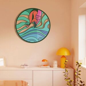 Imagine Decoratiune de perete, Nature’s Melody, Otel, Dimensiune: 69 x 69 cm (1 bucată), Multicolor