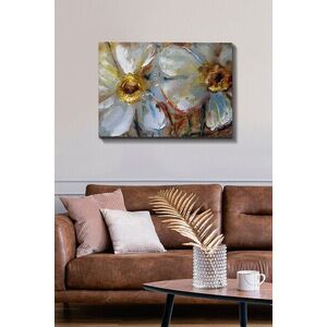 Imagine Tablou decorativ, Kanvas Tablo (50 x 70), Canvas, Rama din lemn (grosime 3 cm), Multicolor