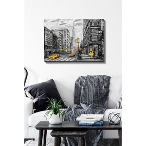 Imagine Tablou decorativ, Kanvas Tablo (50 x 70), Canvas, Rama din lemn (grosime 3 cm), Multicolor