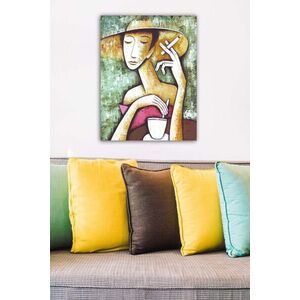 Imagine Tablou decorativ, 21398524-5070, Canvas, Rama din lemn (grosime 3 cm), Multicolor
