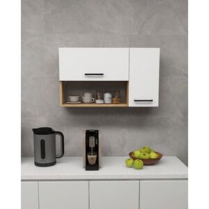 Imagine Dulap multifunctional, Hanah Home, Akasya, 90x52x23.8 cm, PAL, Stejar Safir / Alb