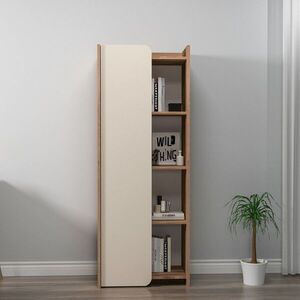 Imagine Corp biblioteca, Hanah Home, Suave, 60x160x35 cm, PAL, Nuc / Bej