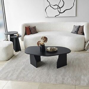Imagine Masuta de cafea, Hanah Home, Nova, 100x35x60 cm, PAL, Negru