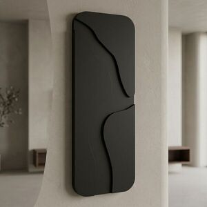 Imagine Tablou decorativ, Aterna Black, MDF, Dimensiune: 24 x 68 cm, Negru