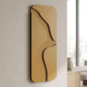 Imagine Tablou decorativ, Aterna Gold, MDF, Dimensiune: 24 x 68 cm, Auriu