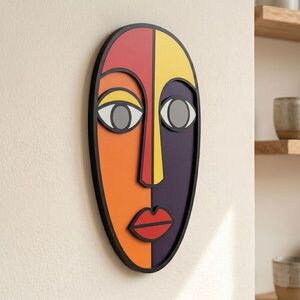 Imagine Tablou decorativ, Lena, MDF, Dimensiuni: 40 x 68 cm, Multicolor
