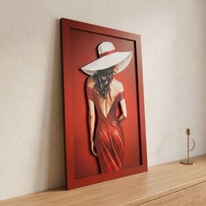 Imagine Tablou decorativ, Vega, MDF, Dimensiuni: 40 x 68 cm, Multicolor