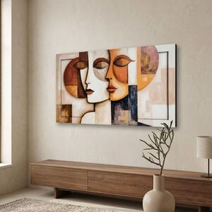 Imagine Tablou decorativ, Duo, MDF, Dimensiuni: 40 x 68 cm, Multicolor
