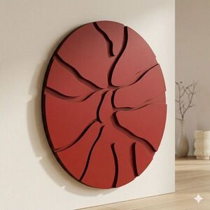 Imagine Tablou decorativ, Core Red, MDF, Dimensiune: 50 x 50 cm, Rosu